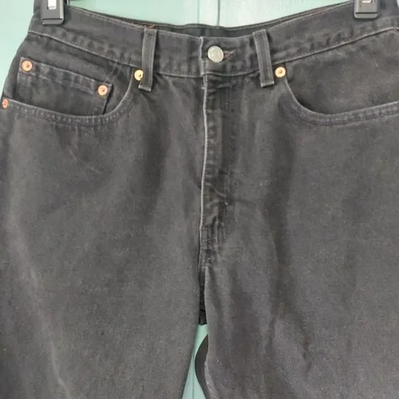 Levi’s Red Tab 550 Relaxed Fit Denim Jeans Men's 30x32.5 Black - Picture 2 of 7